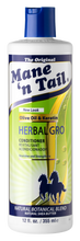 Load image into Gallery viewer, Front of Herbal Gro Conditioner in a green Mane n Tail branded 12 oz bottle 
