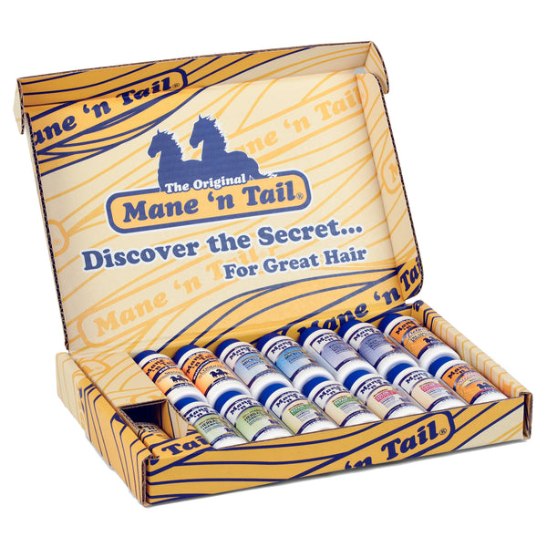 Mane 'n Tail Sampler Gift Box Trial Size Shampoos Conditioners and Detanglers 15 Piece Set