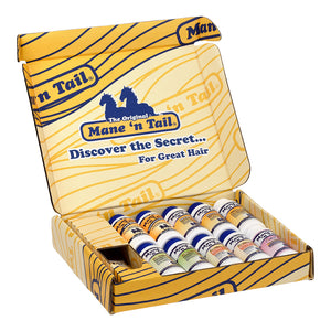 Mane 'n Tail Textured Hair Care Sampler Gift Box Trial Size Shampoos Conditioners and Detanglers (11 Piece Set)