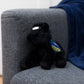 Black Horse with Mane 'n Tail Blue Saddle
