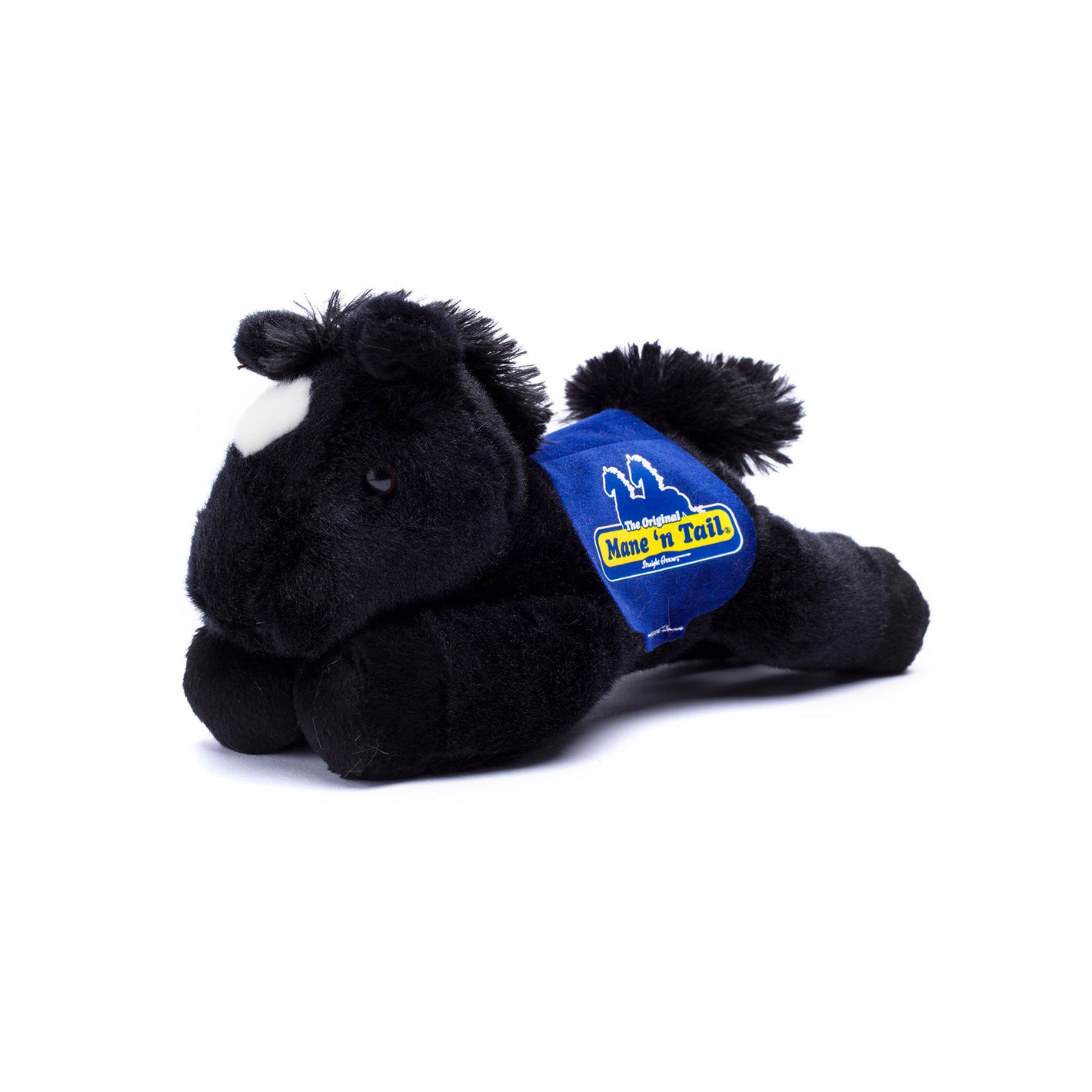 Black Horse with Mane 'n Tail Blue Saddle