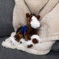 Clydesdale Horse with Mane 'n Tail Blue Saddle