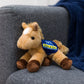 Cremello Horse with Mane 'n Tail Blue Bandana