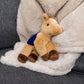 Cremello Horse with Mane 'n Tail Blue Bandana