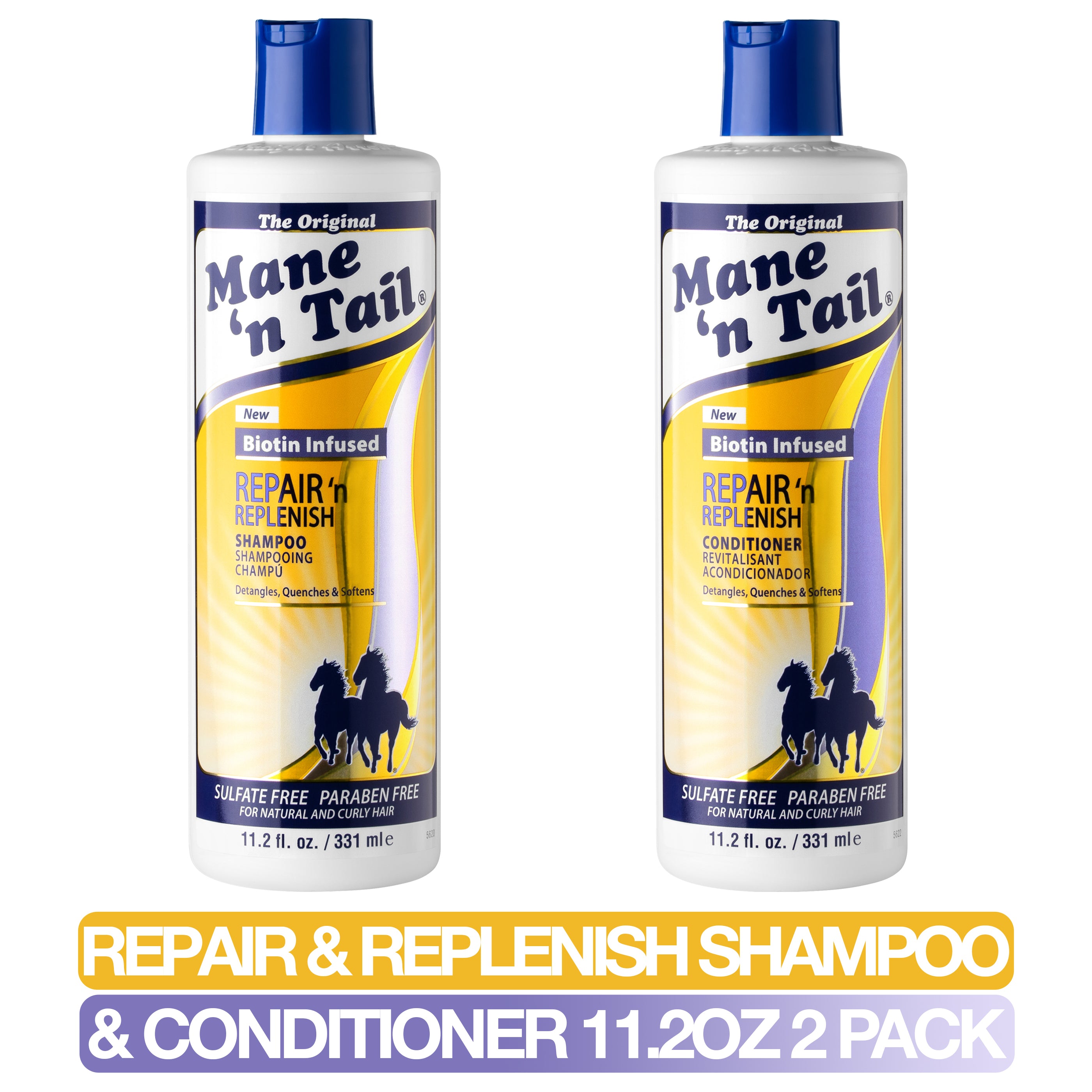 MANE 'N TAIL Biotin Infused Repair 'n Replenish Conditioner (11.2oz) MANE 'N TAIL Biotin Infused Repair 'n Replenish Conditioner (11.2oz)